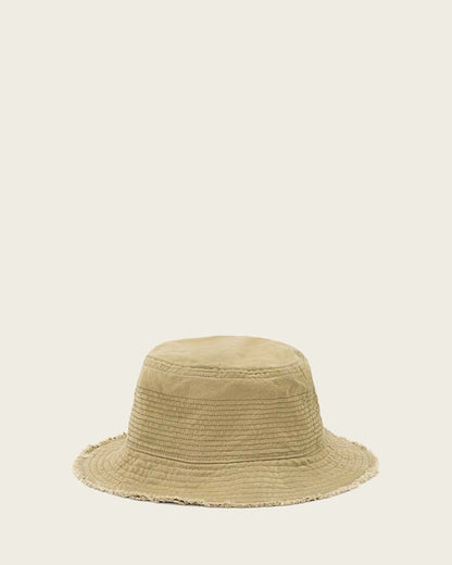 AllSaints Mason Cotton Bucket Hat Army Green