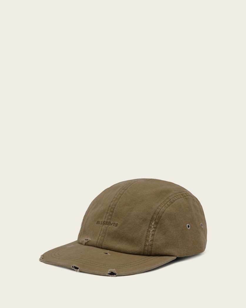 AllSaints Jesse Cotton Cap Army Green