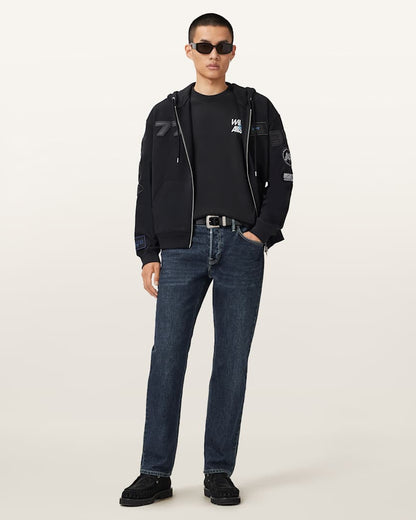 AllSaints Williams X Allsaints Pole Crew Neck T Shirt Washed Black