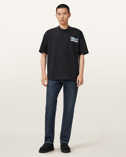 AllSaints Williams X Allsaints Pole Crew Neck T Shirt Washed Black