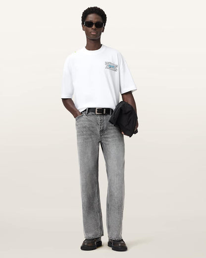 AllSaints Williams X Allsaints Pole Crew Neck T Shirt Washed Black