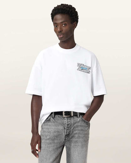 AllSaints Williams X Allsaints Pole Crew Neck T Shirt Washed Black