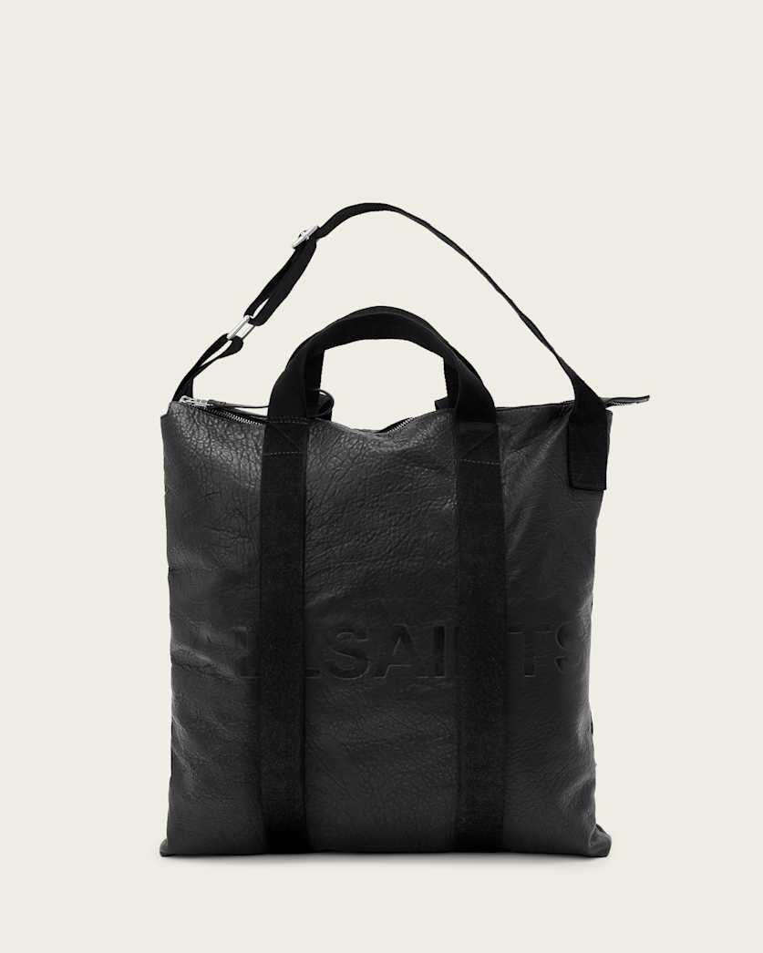 AllSaints Kei Leather Multi Use Backpack Women's Black Women's
