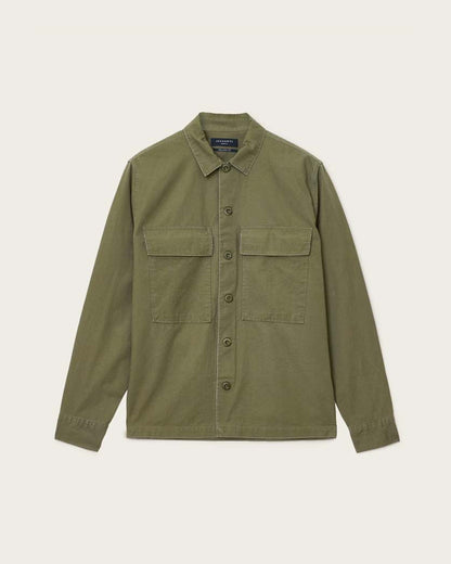 AllSaints Service Relaxed Fit Shirt Pastoral Green