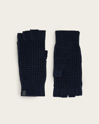 AllSaints Iggy Fingerless Gloves Collegiate Blue