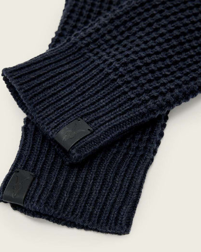 AllSaints Iggy Fingerless Gloves Collegiate Blue