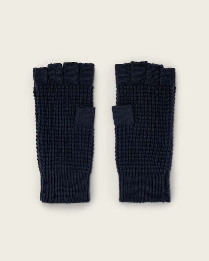 AllSaints Iggy Fingerless Gloves Collegiate Blue