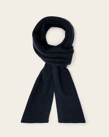 AllSaints Iggy Wool Blend Scarf Collegiate Blue