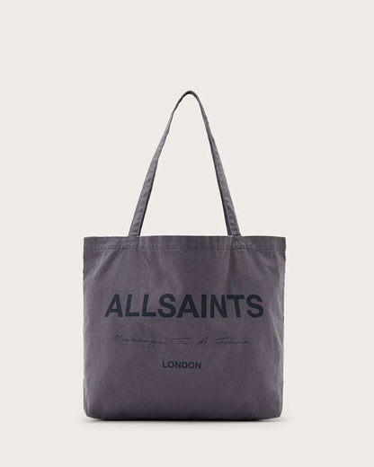 AllSaints Future Cotton Tote Bag Sunil Blue