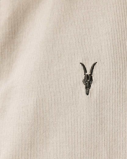 AllSaints Birchwood Long Sleeve Shirt Moon Grey