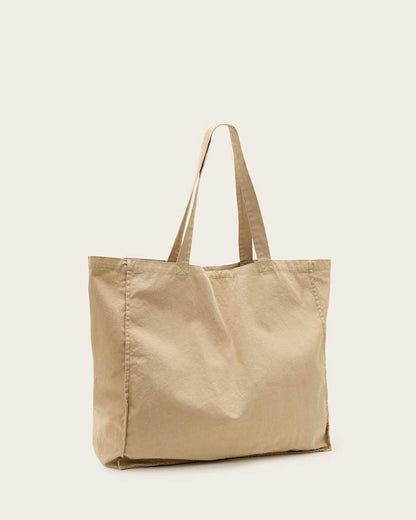 AllSaints Biggy Large Tote Bag Light Khaki