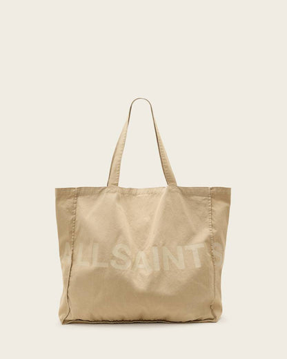 AllSaints Biggy Large Tote Bag Light Khaki