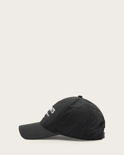 AllSaints Underground Nylon Logo Baseball Cap Women's Black Women's