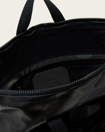 AllSaints Haven Force Leather Backpack Black