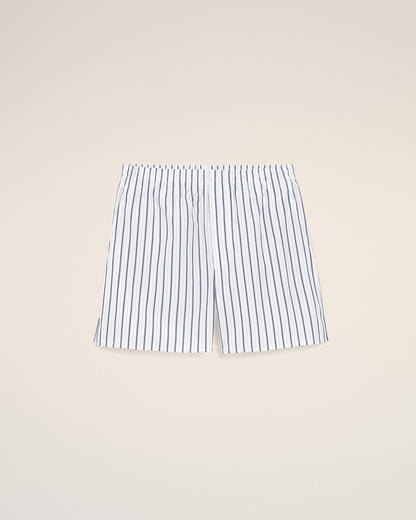 AmiParis White Cotton Elasticated Shorts