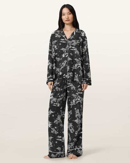 AllSaints Maude Pyjama Set Women's Maria Black Women's