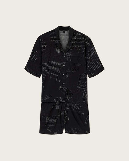 AllSaints Clem Pj Set Women's Script Black Women's