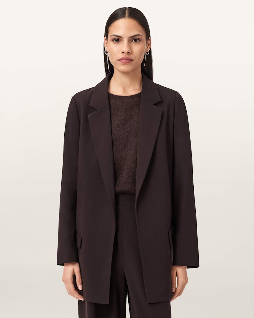 AllSaints Aleida Lightweight Tri Blazer Women's Haze Green Women's