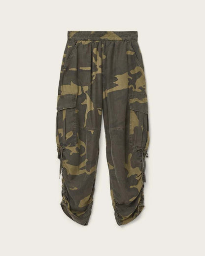 AllSaints Kaye Tencel Pants Women's Camo Green Women's