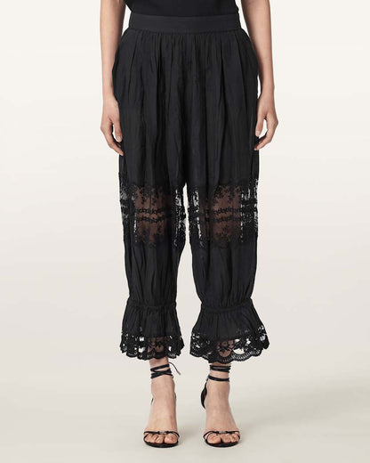AllSaints Solene Cropped Lace Pants Women's White Women's