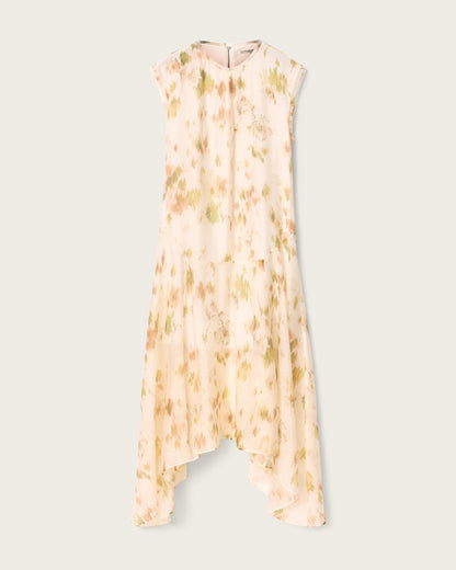 AllSaints Tanner Floral Midi Dress Women's Wildflower White Women's