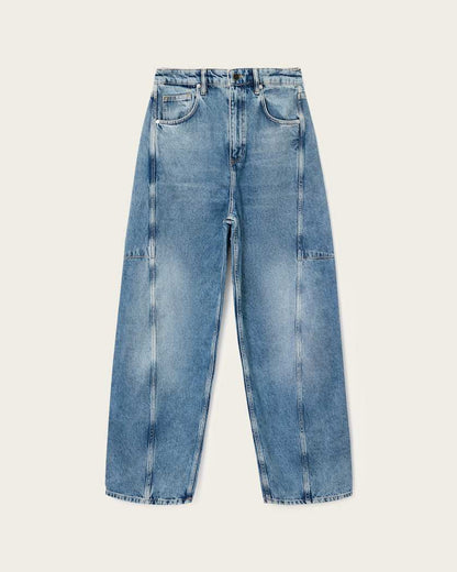 AllSaints Carter Barrel Leg Jeans Women's Mid Indigo Women's