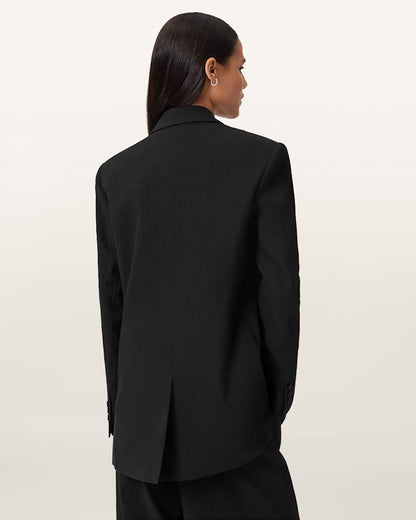 AllSaints Essen Single Breasted Blazer Women's Black Women's