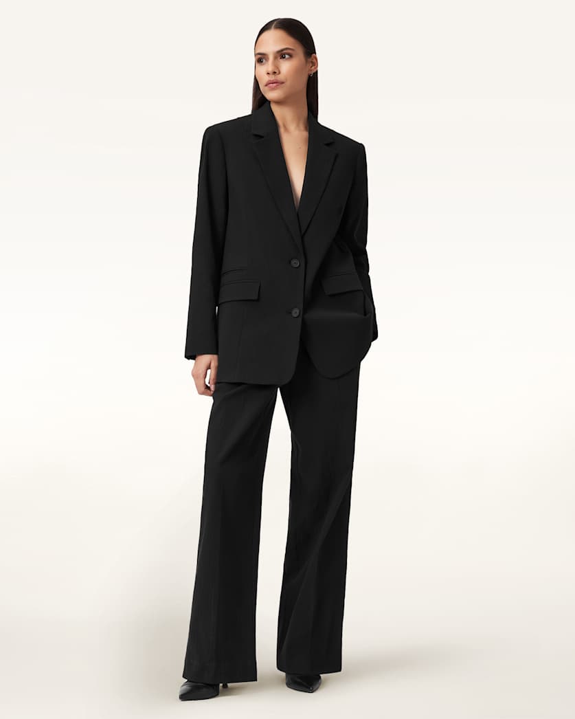 AllSaints Essen Single Breasted Blazer Women's Black Women's