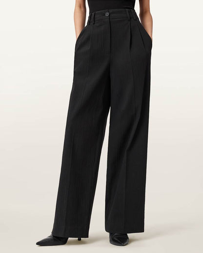 AllSaints Essen Wide Leg Pants Women's Black Women's