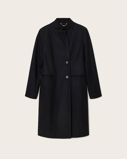AllSaints Sidney Wool Cashmere Blend Tailored Coat Women's Black Women's