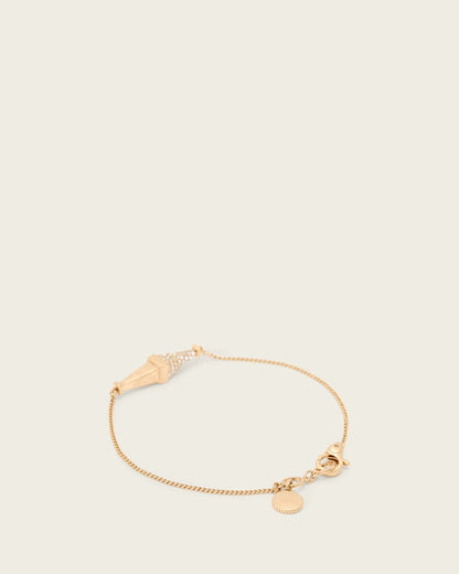 AllSaints Laio Pave Bracelet Women's Warm Brass Women's