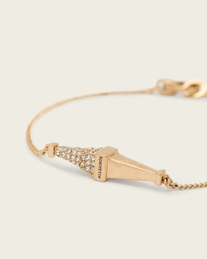 AllSaints Laio Pave Bracelet Women's Warm Brass Women's