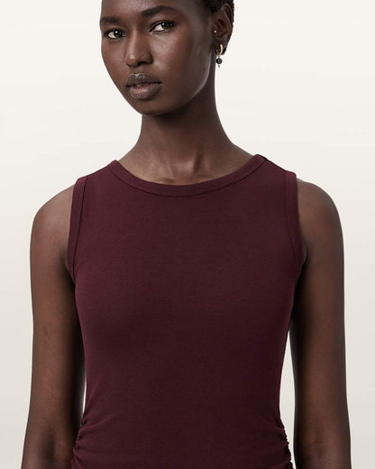AllSaints Katarina Bodycon Maxi Dress Women's Pop Raspberry Pink Women's