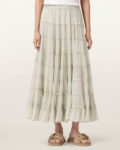 AllSaints Eva Skirt Women's Pale Green Women's