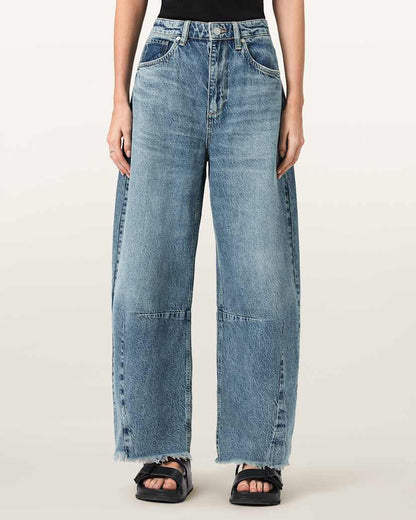 AllSaints Payton Barrel Leg Jeans Women's Vintage Indigo Women's
