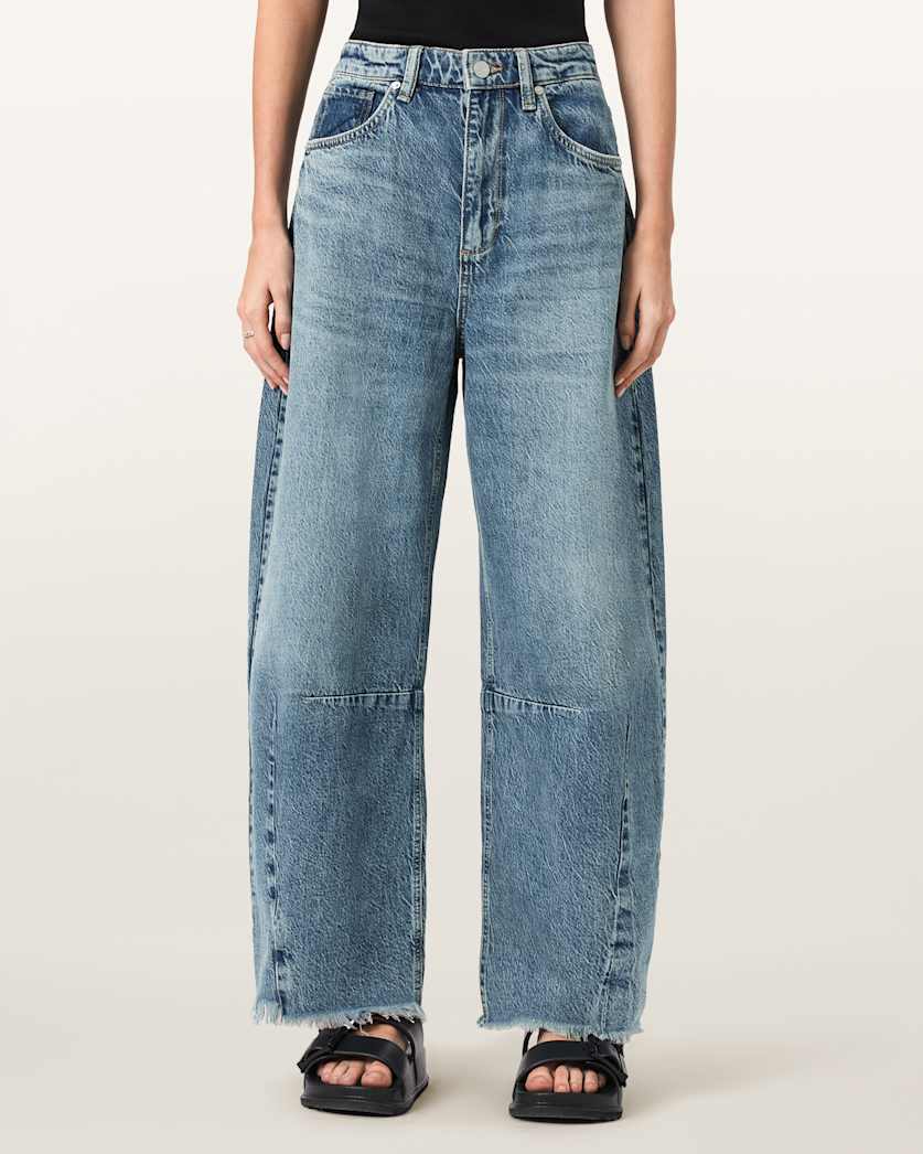 AllSaints Payton Barrel Leg Jeans Women's Vintage Indigo Women's