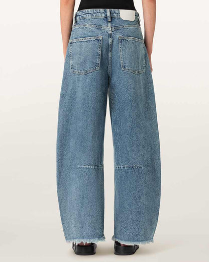 AllSaints Payton Barrel Leg Jeans Women's Vintage Indigo Women's