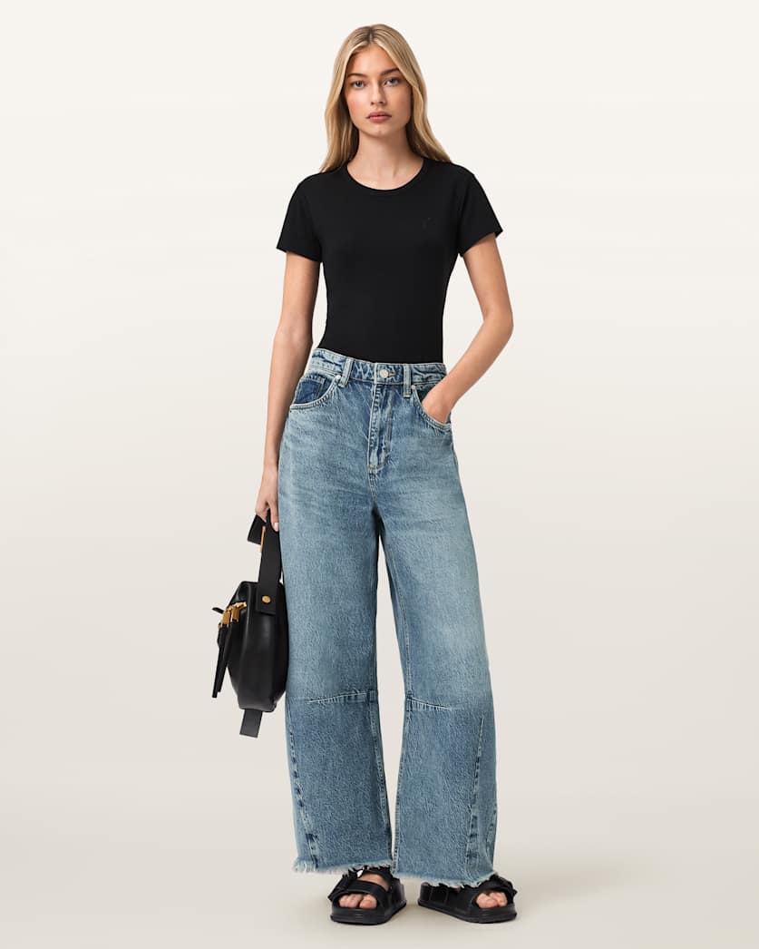 AllSaints Payton Barrel Leg Jeans Women's Vintage Indigo Women's