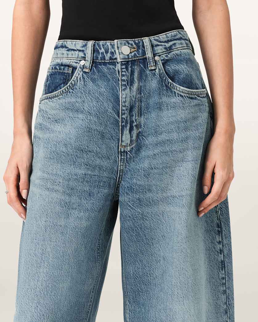 AllSaints Payton Barrel Leg Jeans Women's Vintage Indigo Women's