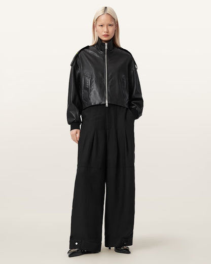 AllSaints Sherell Barrel Leg Pants Women's Ecru White Women's