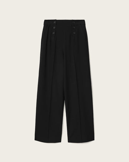 AllSaints Raina Wide Leg Pants Women's Black Women's
