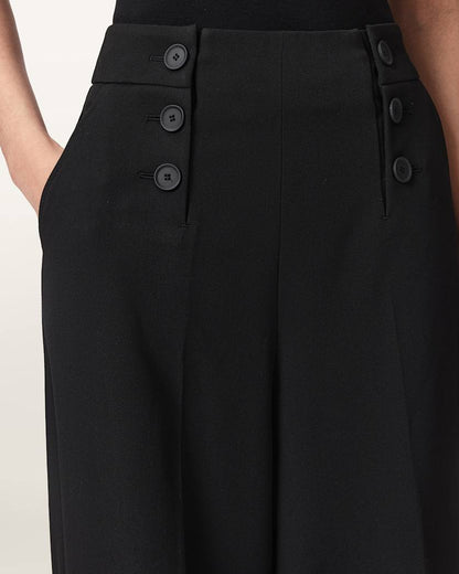 AllSaints Raina Wide Leg Pants Women's Black Women's