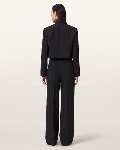 AllSaints Raina Wide Leg Pants Women's Black Women's