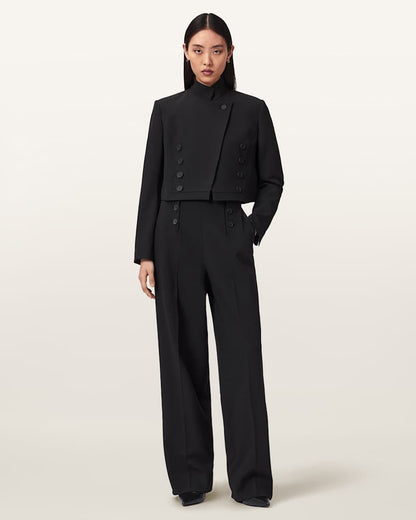 AllSaints Raina Wide Leg Pants Women's Black Women's