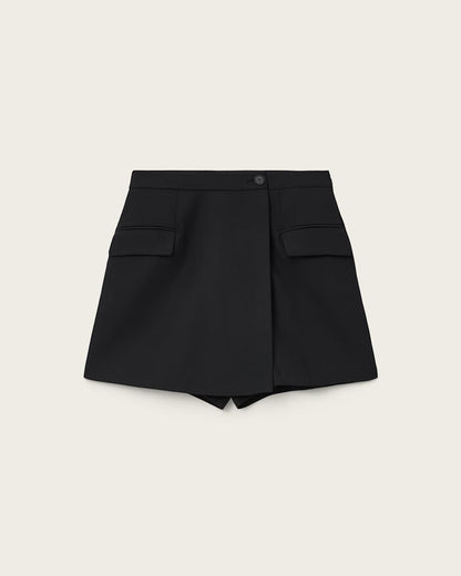 AllSaints Mimmie Asymmetric Skort Women's Black Women's