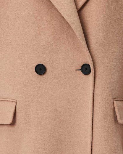 AllSaints Sellma Double Breasted Coat Women's Camel Brown Women's