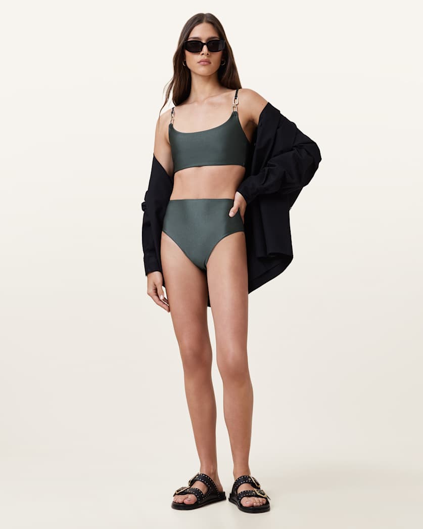 AllSaints Talaria Bikini Bottoms Women's Fir Green Women's