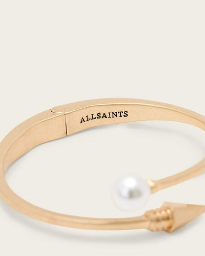 AllSaints Hazel Hinge Bracelet Women's Warm Brass Women's