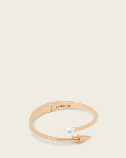 AllSaints Hazel Hinge Bracelet Women's Warm Brass Women's