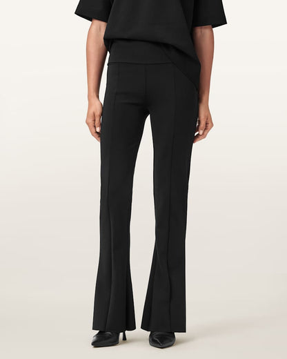 AllSaints Rebecca Zip Flared Pants Women's Black Women's